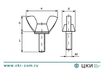 Винт-барашек ~DIN 316