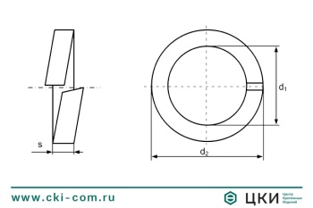 Шайба пружинная разрезная DIN 127 B
