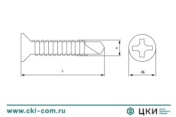 Саморез оконный сверлоконечный