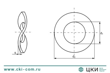 Шайба пружинная DIN 137 В