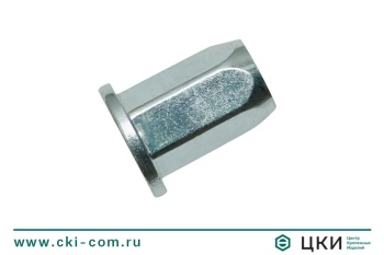 Заклепка-гайка шестигранная закрытая с цилиндрическим буртом
