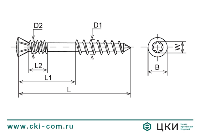 Саморез для пола и отделки INFIX двойная резьба клинок чертеж ЦКИ.jpg