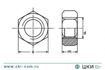 Гайка DIN 934
