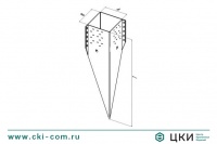 Опора столба "Русский штык"