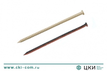 Гвоздь финишный рифлёный LN окрашенный