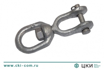 Вертлюг петля-вилка 10 мм 3.5т (8255), нерж. сталь A4