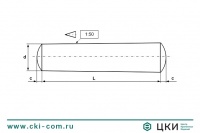 Штифт конический DIN 1 В