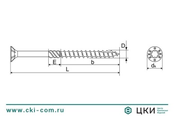 Саморез конструкционный INFIX с потайной головкой